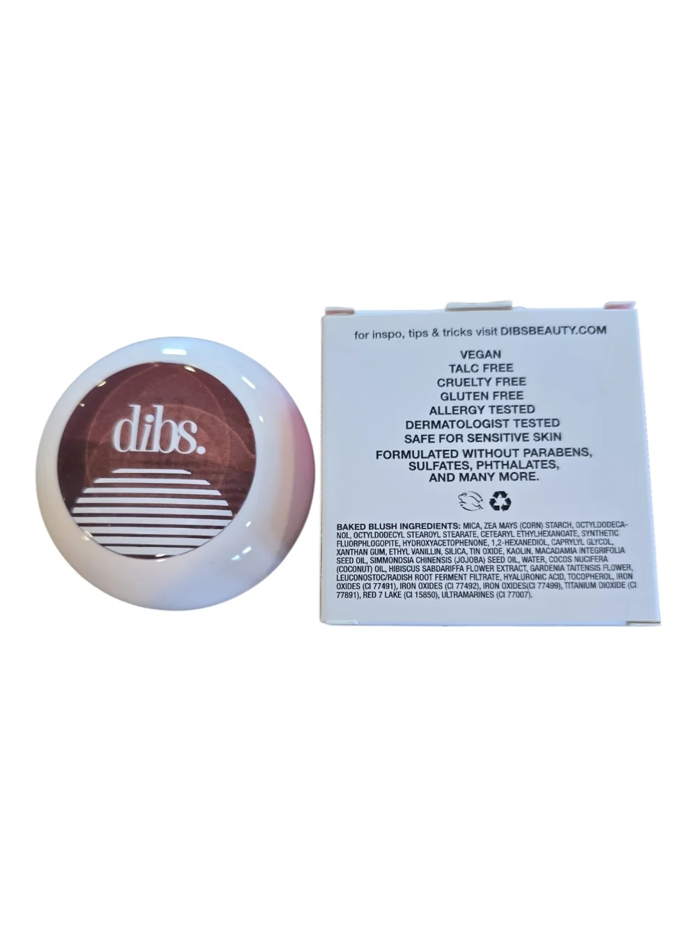 Dibs NIB Duet Baked Blush in Backstage Two Shades